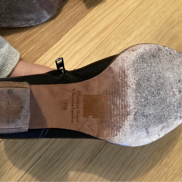 Madewell black leather booties size 6,5 - Picture 4 of 4